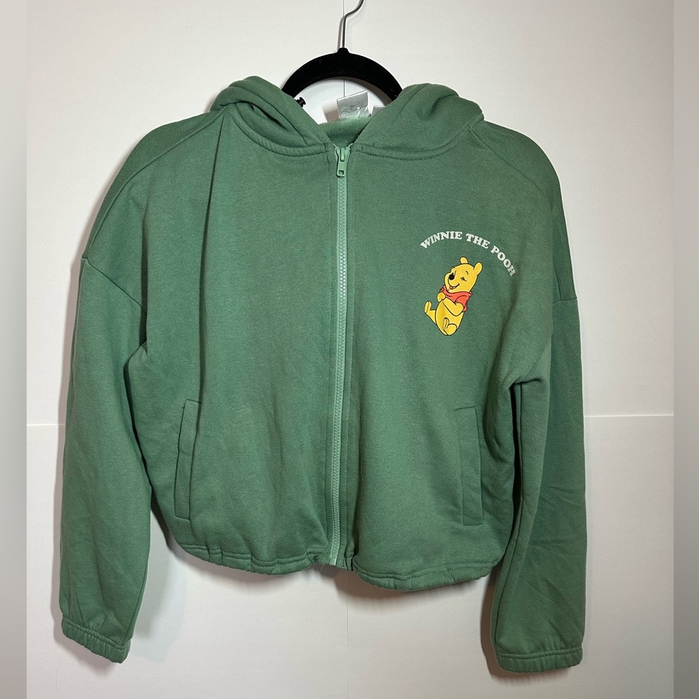 Disney Green Winnie the Pooh Kids Hoodie
